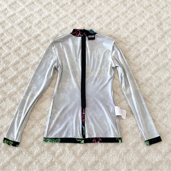 VERSACE 🇮🇹 Jeans Couture Velour Top - Picture 14 of 14